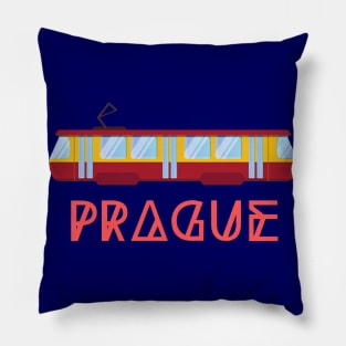 Prague Tram Pillow