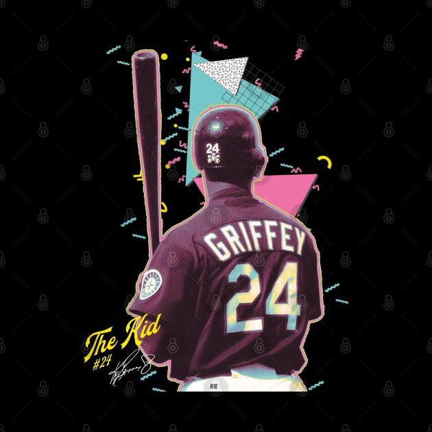 Ken Griffey Jr The Kid Basketball Legend Signature Vintage Retro 80s 90s Bootleg Rap Style by CarDE