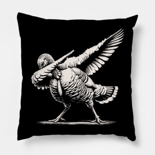 Dabbing Turkey Pillow