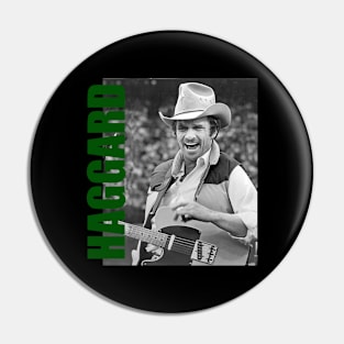 Merle Haggard // Retro Aesthetic Fan Art // 80s Pin