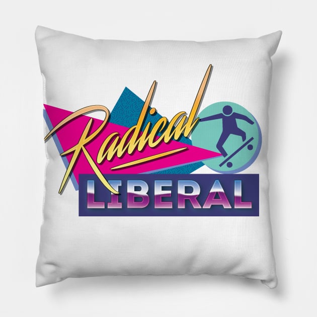 Radical Liberal Pillow by zellsbells