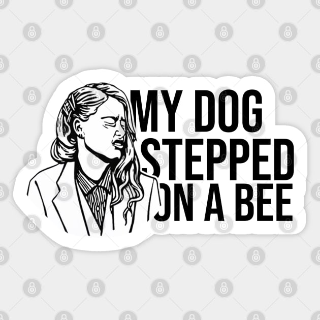 My Dog Stepped On A Bee Svg, Amber Heard Svg, Johnny Depp