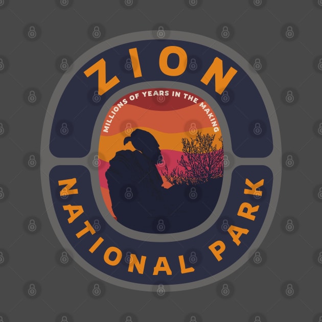 Zion National Park California Condor Logo by Spatium Natura