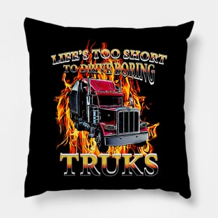 Truk Driver Quotes Pillow