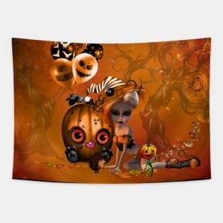 Funny halloween design Tapestry