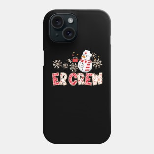 ER Crew Nurse Christmas Nurse Life Scrub Top Phone Case