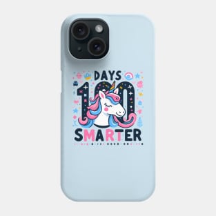 100 days smarter, elegant unicorn Phone Case
