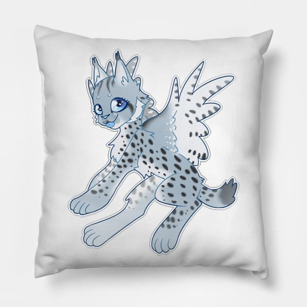 Winged Lynx Pillow by zeann_art