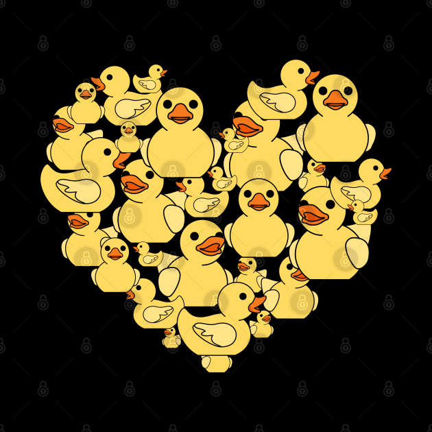 Duck Heart Animal Love by ShirtsShirtsndmoreShirts