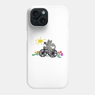 Rat riding bike Phone Case