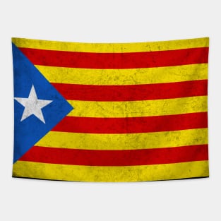 Catalonia / Països Catalans Estelada - Vintage Faded Look Design Tapestry