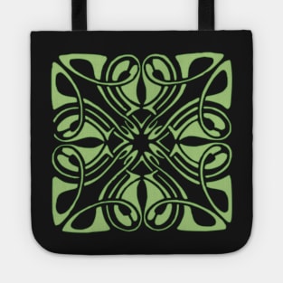 Stark Green Celtic Knot Tote