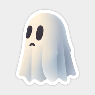 Cute sad ghost Magnet