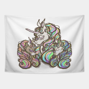 Mother of Twins Unicorn (Boy and Girl) Tapestry