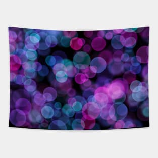 Purple and Blue Bubbles Tapestry