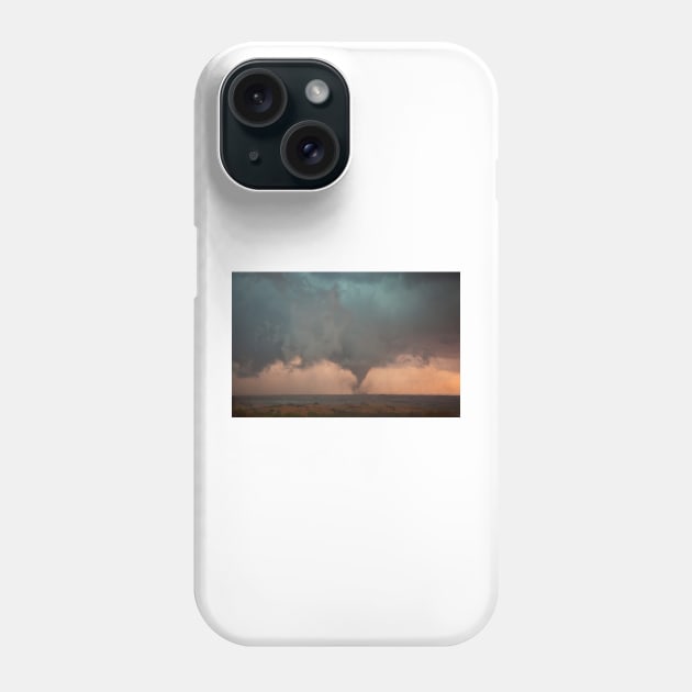 Tornado over fields, USA (C003/6464) Phone Case by SciencePhoto