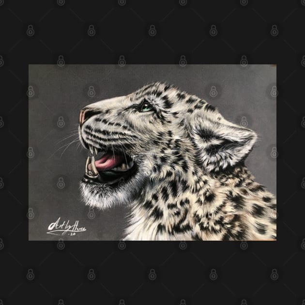 Snow Leopards Roar by Artbythree