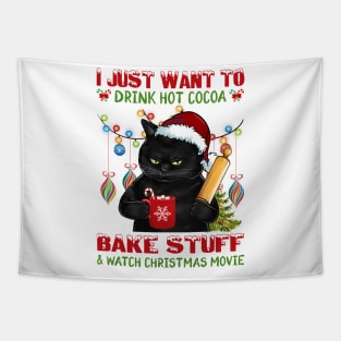 Cat Baking Drink Hot Cocoa Bake Stuff Tapestry