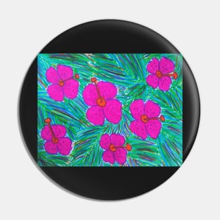 Hawaii Dreams Hibiscus Flowers Pin