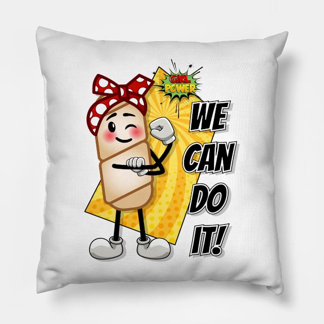 Girl Power Tequeño version - Venezuela Pillow by MIMOgoShopping