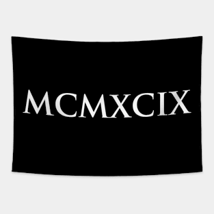 1999 MCMXCIX (Roman Numeral) Tapestry