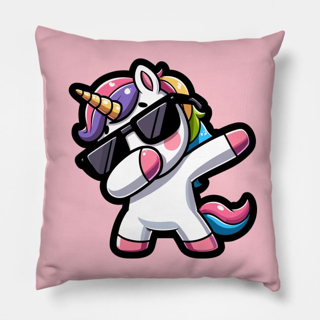 Dabbing Unicorn Pillow by Muslimory