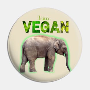 I am vegan Pin