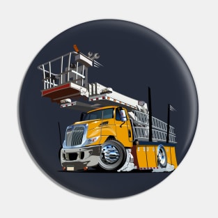 Cartoon Platform Lift Truck Pin