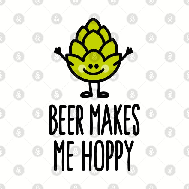 Beer makes me hoppy happy hops beer by LaundryFactory