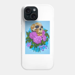 Skull and Flowers Phone Case