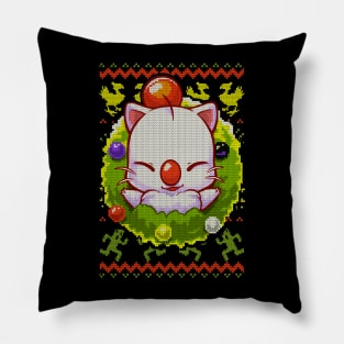 Cute Moogle Final Fantasy - Christmas Ugly Sweater Pillow