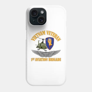 1st Avn Bde Vietnam with Aviator Wings Phone Case