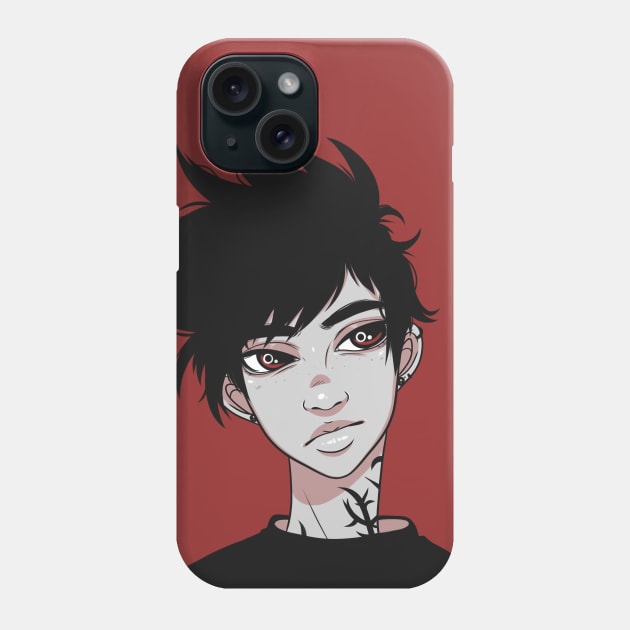 Red Phone Case by PeppermintKamz