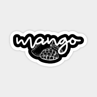 mango - white - with sketch Magnet