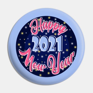Happy New Year 2021 Pin