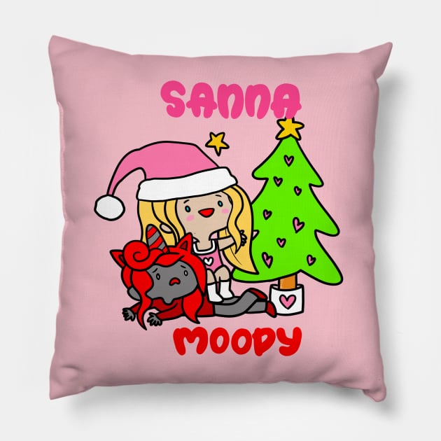 Sanna Moody Christmas Tree Pillow by Sketchy