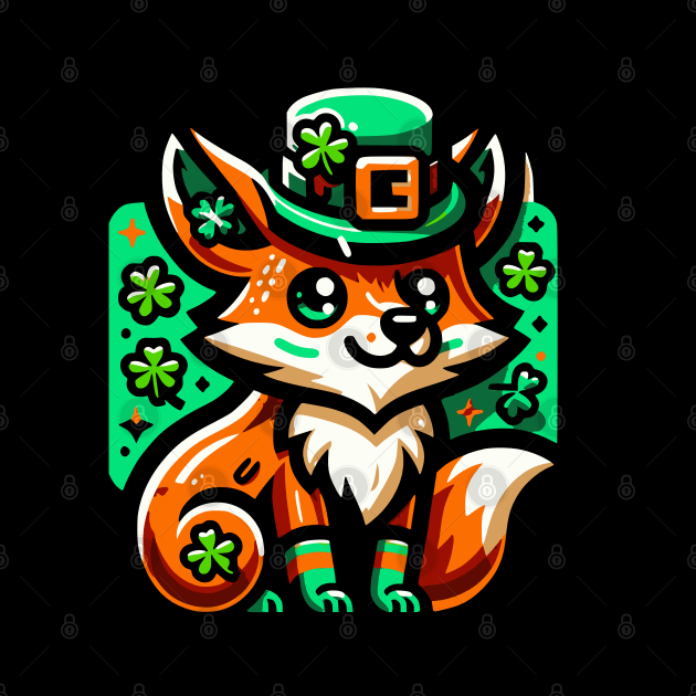 St Patricks Day Fox by Norse Magic