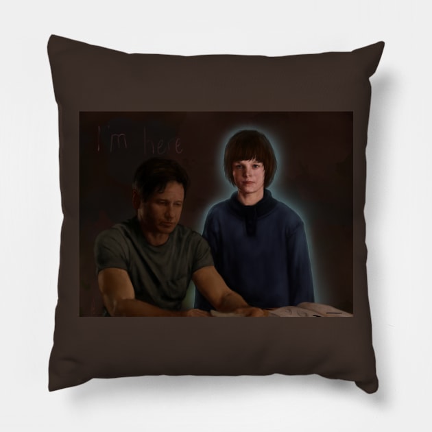 I'm here Pillow by lunenn