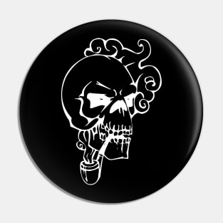 Smokey Wisdom - Skull & Pipe Vibes Pin