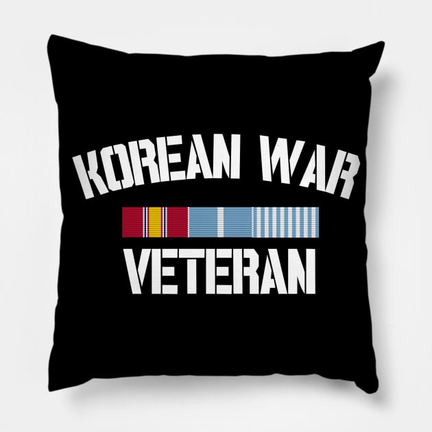 Korean War Veteran Pride Korea Service Ribbon Pillow by Revinct_Designs