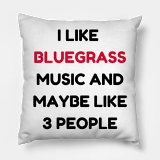 Funny bluegrass Music Lover Gift Idea 90s designs  vintage retro Pillow