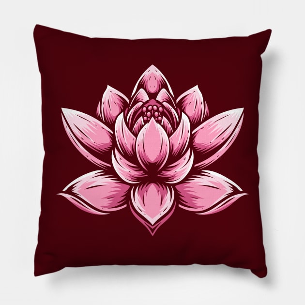 Gypsy Lotus Pillow by machmigo