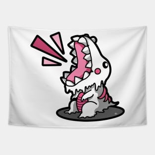 SM3GMASAURUS REX WHITE (PINK) Tapestry