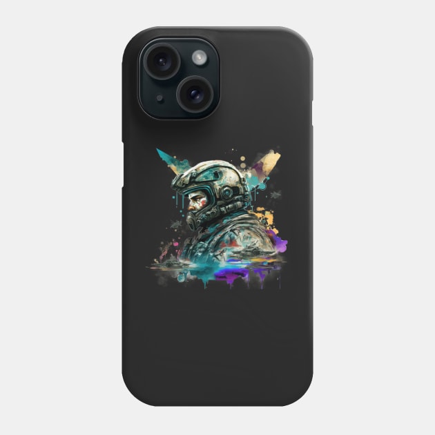 Soldier watercolor print Phone Case by Buff Geeks Art