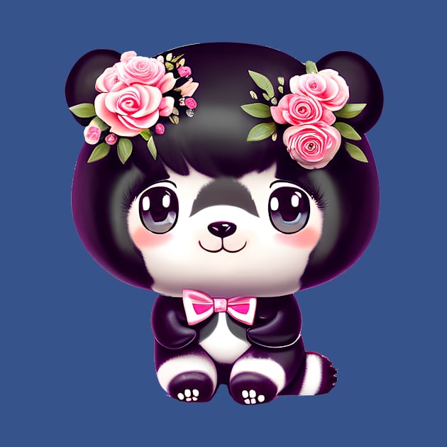 Cute kawaii panda bear by mmamma030