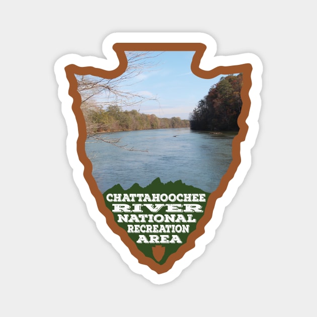 Chattahoochee River National Recreation Area arrowhead Magnet by nylebuss