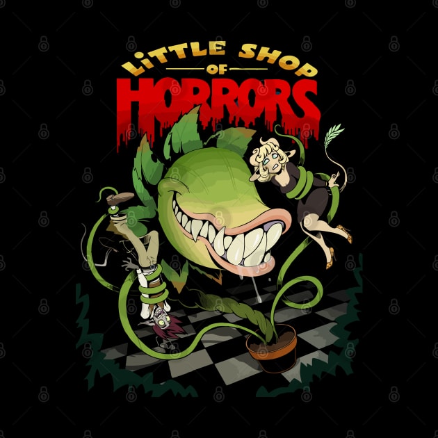 Little shop of Horrors - Cartoon design by TheAnchovyman