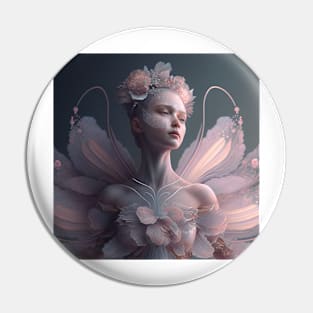 Portrait in Pastel Colors of A Fractal Ballerina Pin