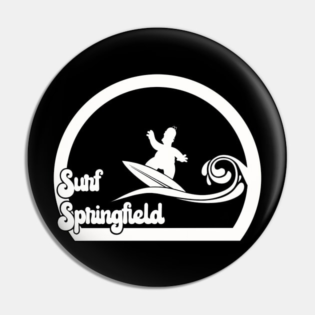 Surf Springfield - Homer Pin by @johnnehill