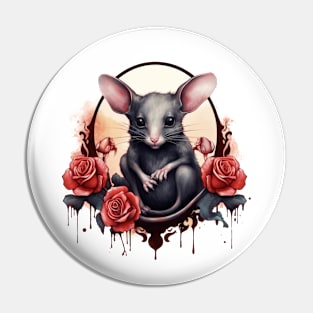 Gothic Rose Mouse Pin